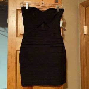 Black Tobi bandage cut out dress NWT
